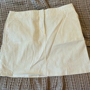 J Crew vintage blue seersucker skirt, size 4